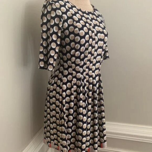 Shelby & Palmer Circle Print Fit & Flare Dress Size Small - Picture 3 of 7